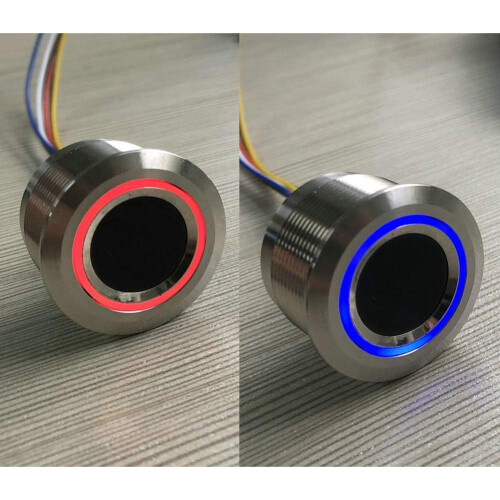 R503 Circular LED Display Capacitive Fingerprint Sensor DC3.3V MX1.0-6-Pin 19mm Size Compatible Module 2