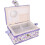 Handmade Sewing Basket with Floral Fabric, Multi-Layer Thread Needle Storage Organizer, Comfortable Handle Design 3