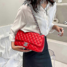 (red) 2023 New Fashion Diamond Chain Bag Single Shoulder Diagonal Bag Explosive Women's Temperament Bag_SSDLV_SJJYV
