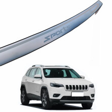 Trunk Trim Bakre stötfångarskydd Biltillbehör för Jeep Cherokee Rostfritt stål Dörr Sill Scuff Plate 2019-2023