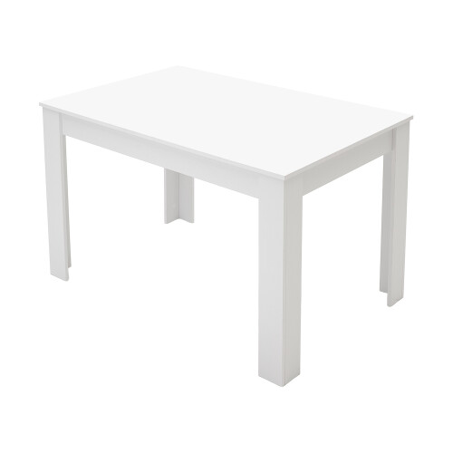 Living And Home 120*80cm Rectangular Wooden Dining Table, White 2