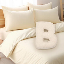 Letter Plush Pillow Soft Initial Throw Cushion for Bed and Couch, Decorative Alphabet Pillows A-Z, Nursery and Car Decor
