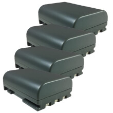 Camcorder Batteries Compatible with Canon MV6iMC, Li-ion 7.4V 900 mAh Replacement for Canon NB-2L, 4-Pack SDNB2LH Batteries