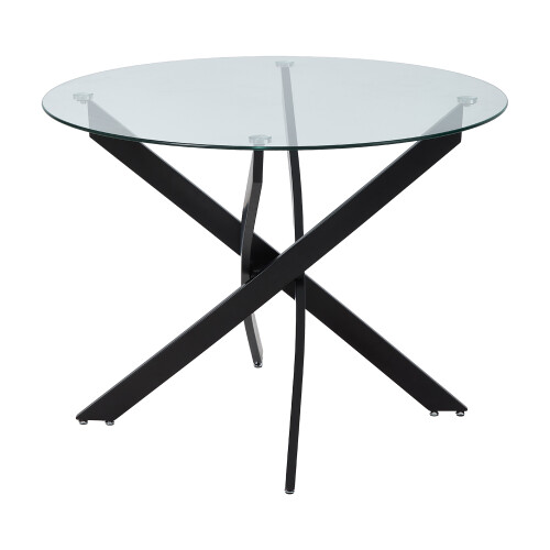 Living And Home Minimalist Round Glass Coffee Table Home Dining Table 120cm Dia
