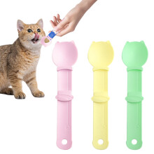 Cat Spoon - Cat Treat Squeeze Spoon with Non-Stick Coating | Pet Food Dispenser for Cats | Easy Grip Snack Spoon