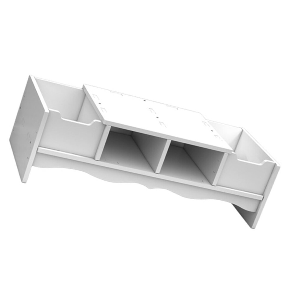 Desktop Computer Monitor Stand Riser Adjustable Height Base For Ergonomic Workspace Organization And Office Storage Solutions 6947110388311