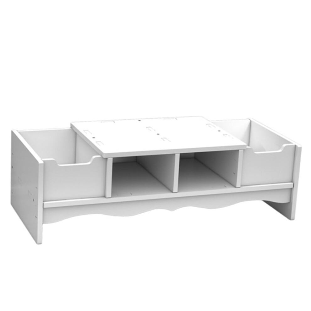 Ergonomic Monitor Stand Riser For Office, Height Adjustable Laptop Shelf With Storage, Fits All Monitors And Laptops 6038364502353