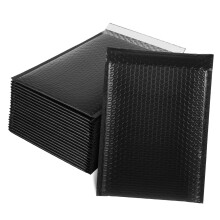 50 Pack Shockproof Foam Padded Envelopes Black Bubble Mailers for Shipping Small Business PE Coextrusion Film 10x14 Inches