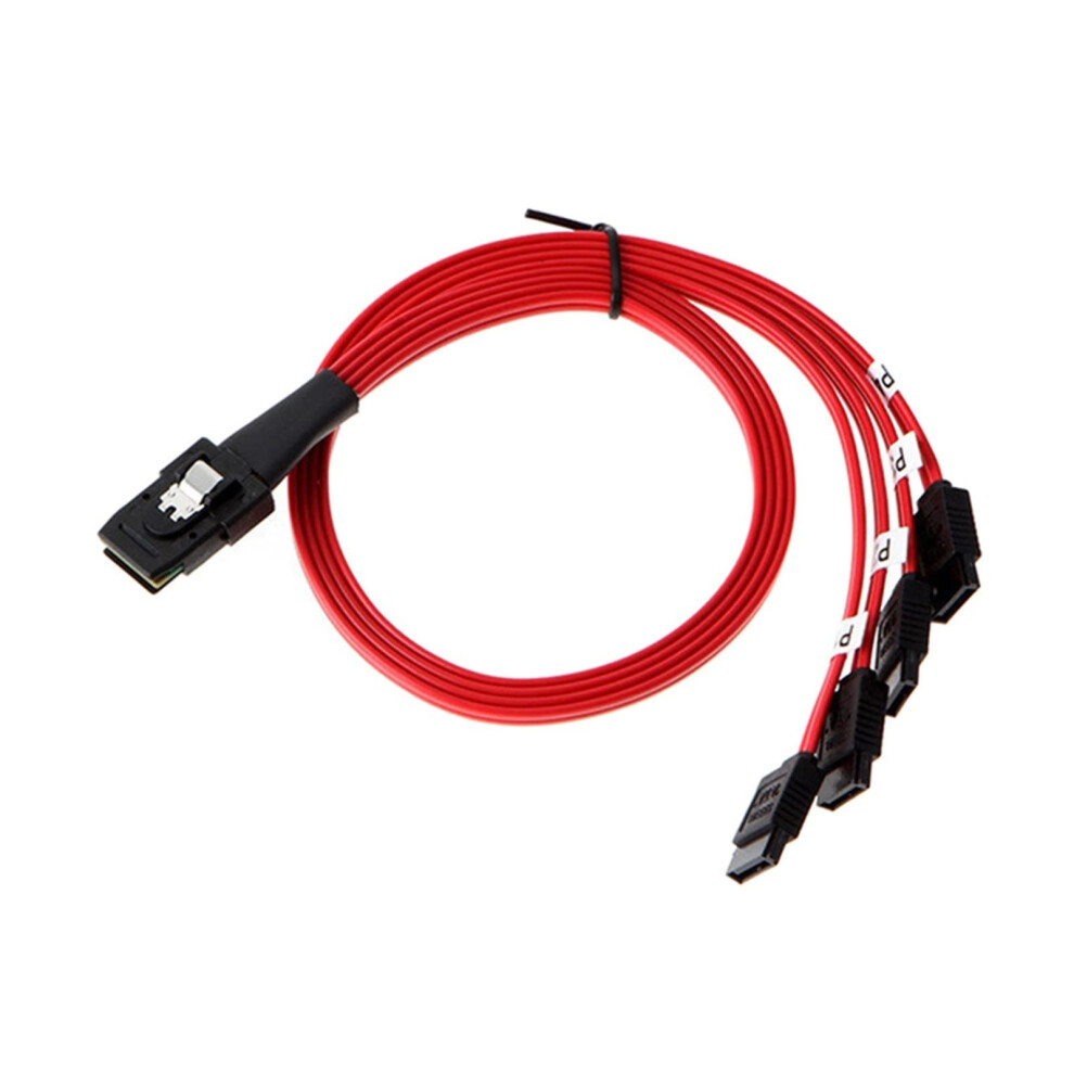 M~Ni Sas Server Cable Sff8087 To 4 Sata Data Cord 36P Hard Drive Connection 0.5M Length Qjy99 6447073876592