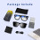 Smart Glasses Bluetooth with Blue Light Blocking Lenses, Built-in Microphone, Speaker, Touch and Voice Assistant Functions Black 5