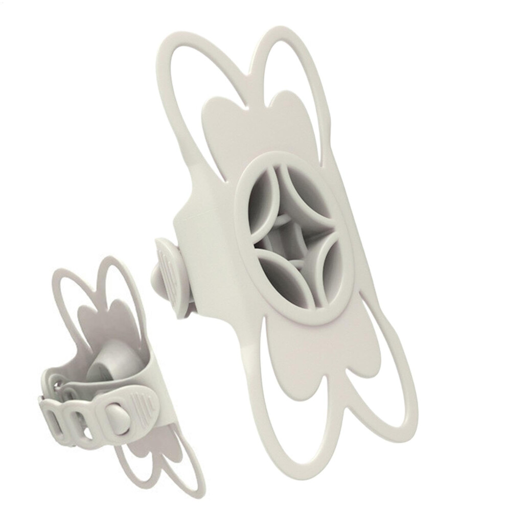 Bicycle Phone Holder Silicone Smartphone Mount For Bikes And Scooters, Stylish Navigation Grip In Beige 6038364503312