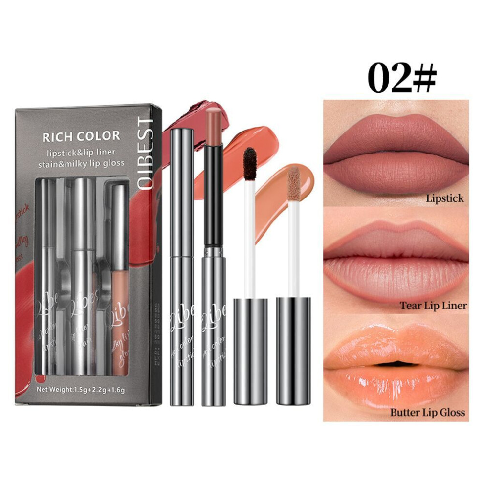 (#02) Non-stick Cup Moisturizing Tattoo Peel-off Lip Gloss Lip Liner Easy To-image-OPC-PJXCY69-NEW