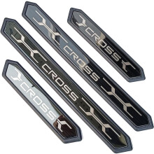 AAmron 4Pcs Stainless Door Sill Protector Kit for Toyota Corolla Cross 2022-2024 Accessory,OneSize-C