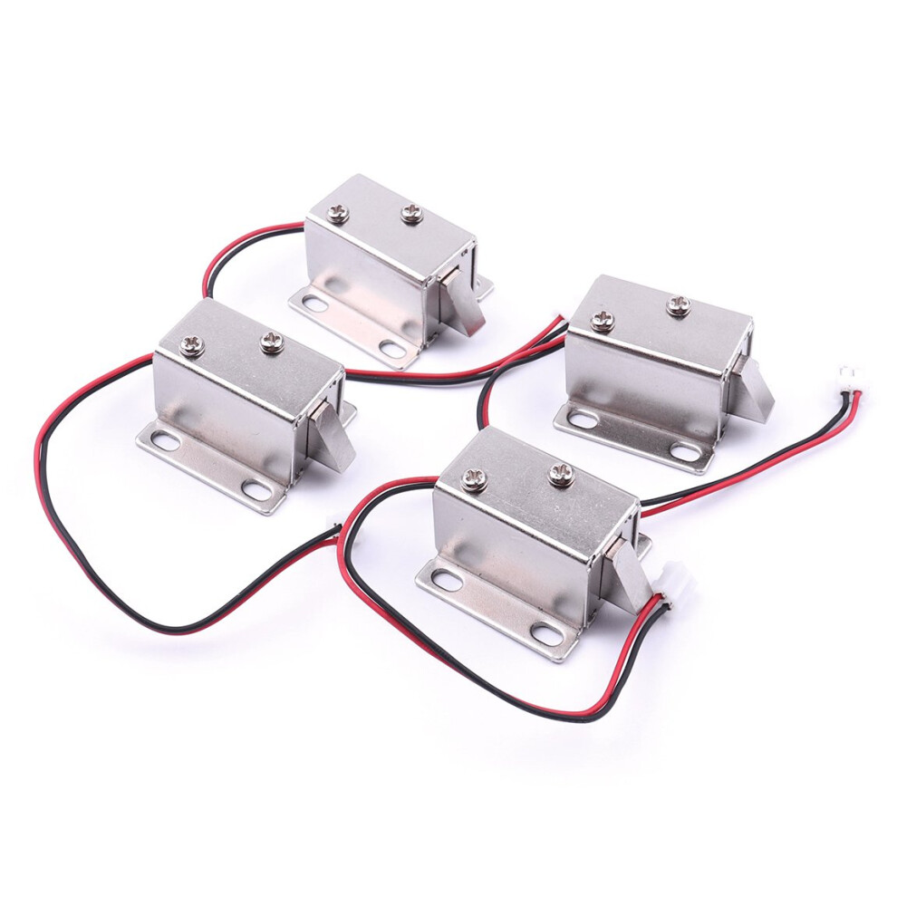 Electromagnetic Solenoid Lock Mini Dc 12V 0.43A Slim Magnetic Lock For Cabinet Door Drawer 27X29x18mm 4Pcs Set 6447073877858