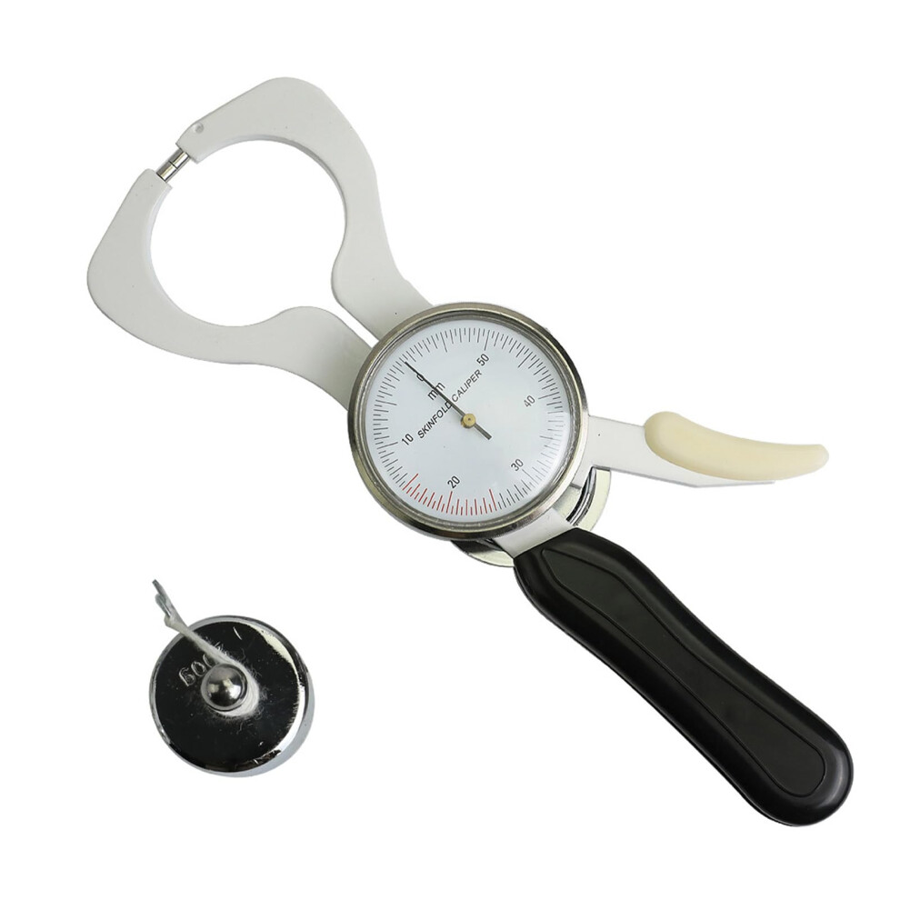 Skinfold Caliper for Accurate Body Fat Measurement, Stainless Steel Portable Skin Fat Tester with Body Tape Measure for Beauty Salons
