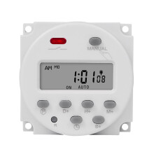 CN101S 12V Digital LCD Timer Switch 1 Second Interval 7-Day Programmable Time Control for Home Automation