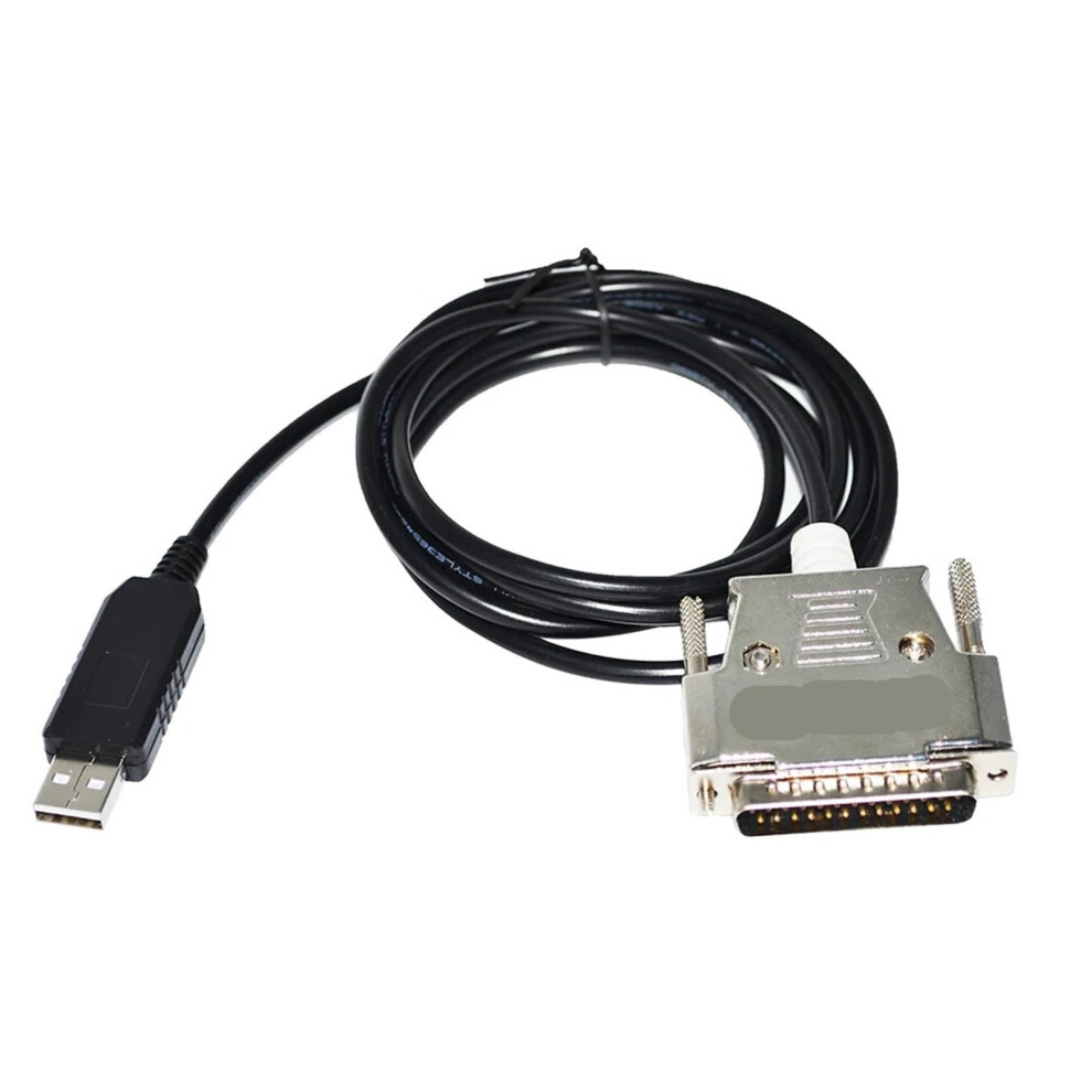 Usb Rs232 To Db25 D-Sub 25Pin Adapter Serial Communication Cable 3 Metres Length Compatible With Pc And Printer 6447073878176