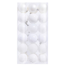 (White) 36 pcs Christmas Balls Christmas Tree Decorations