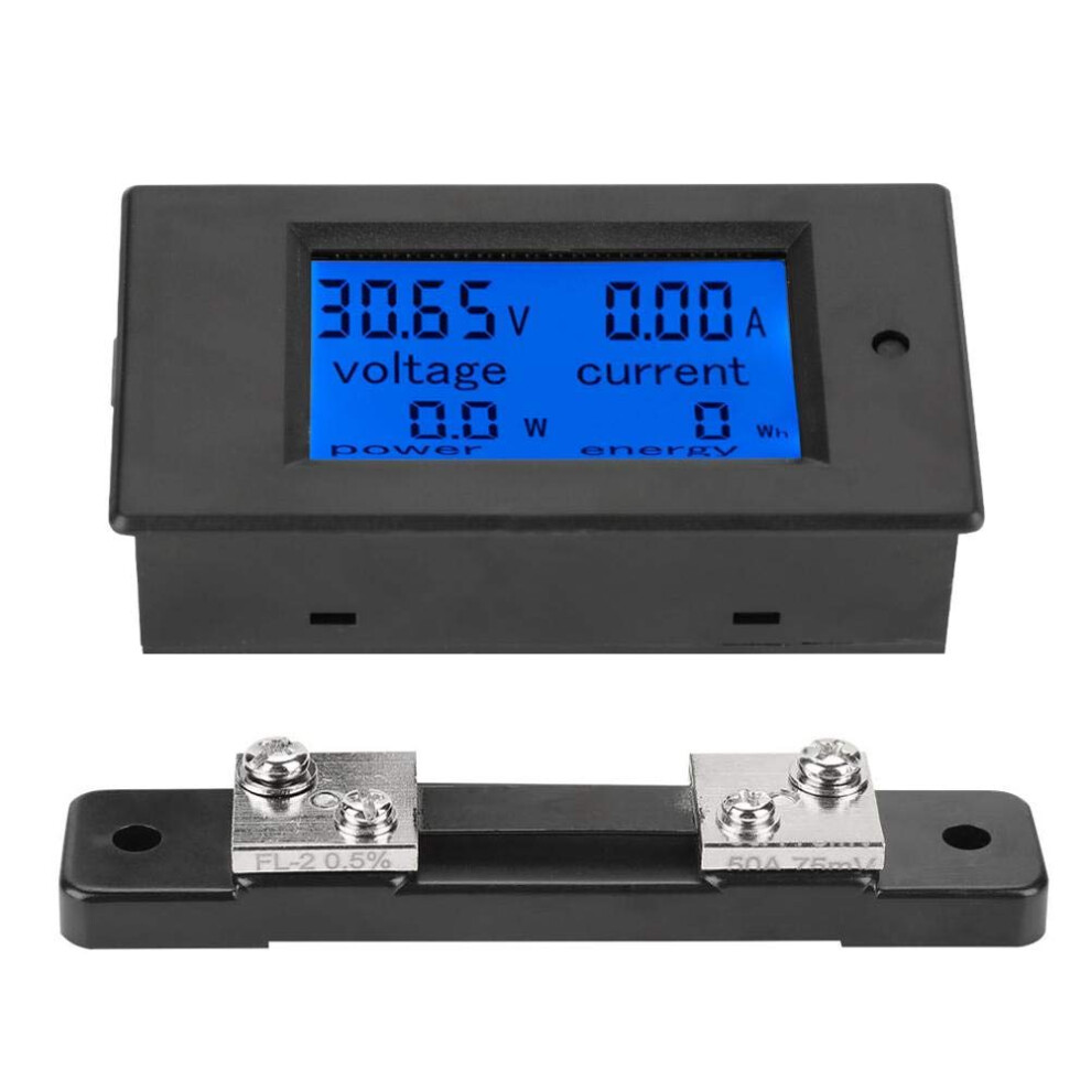 Pzem-051Dc Battery Monitor Meter Lcd Display 6.5-100V Digital Multimeter With Built-In 100A Shunt For Solar Power Systems 6038364505118