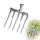 Pitch Fork for Gardening, 4-Tine Heavy Duty Spading Fork, Durable Digging Tool for Compost and Manure Replacement Head 1