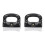 2X Home Black Silver Bakelite Handle for Fry Pan Saucepan Cookware 1