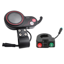 QS-S4 48V-60V Duimgas LCD-schermmeter + schakelknop voor Zero 8 9 10 8X 10X elektrische scooter 6PIN