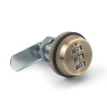 3-Digit Combination Mailbox Lock 7/8 Inch Rotary Cam Lock Green 20mm for Cabinet Drawer Security 1 Piece