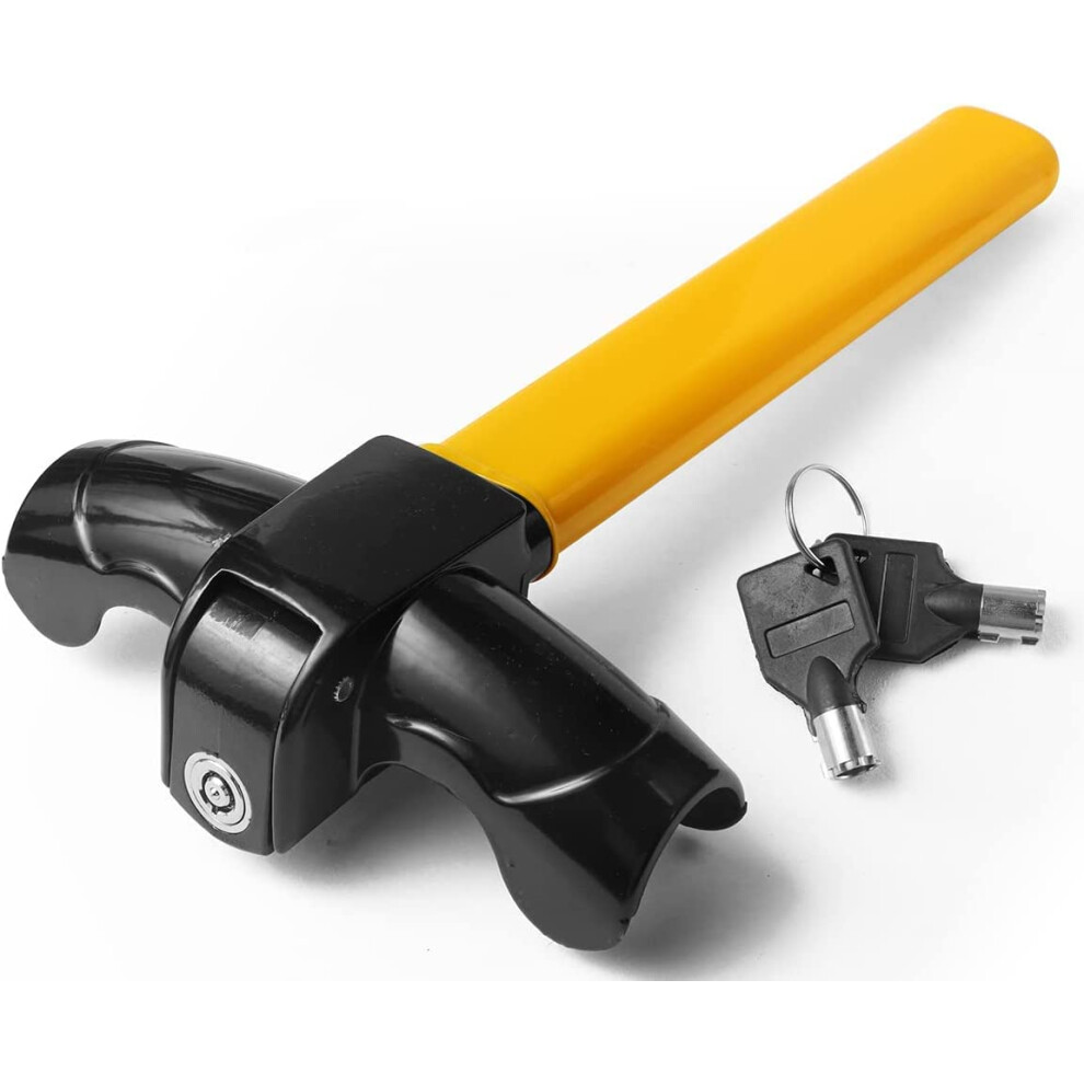 Universal Security Anti Theft Heavy Duty Car Suvs Rotary Steering Wheel Lock For Cars Trucks With Adjustable Size And Durable Steel Construction 6482260894065