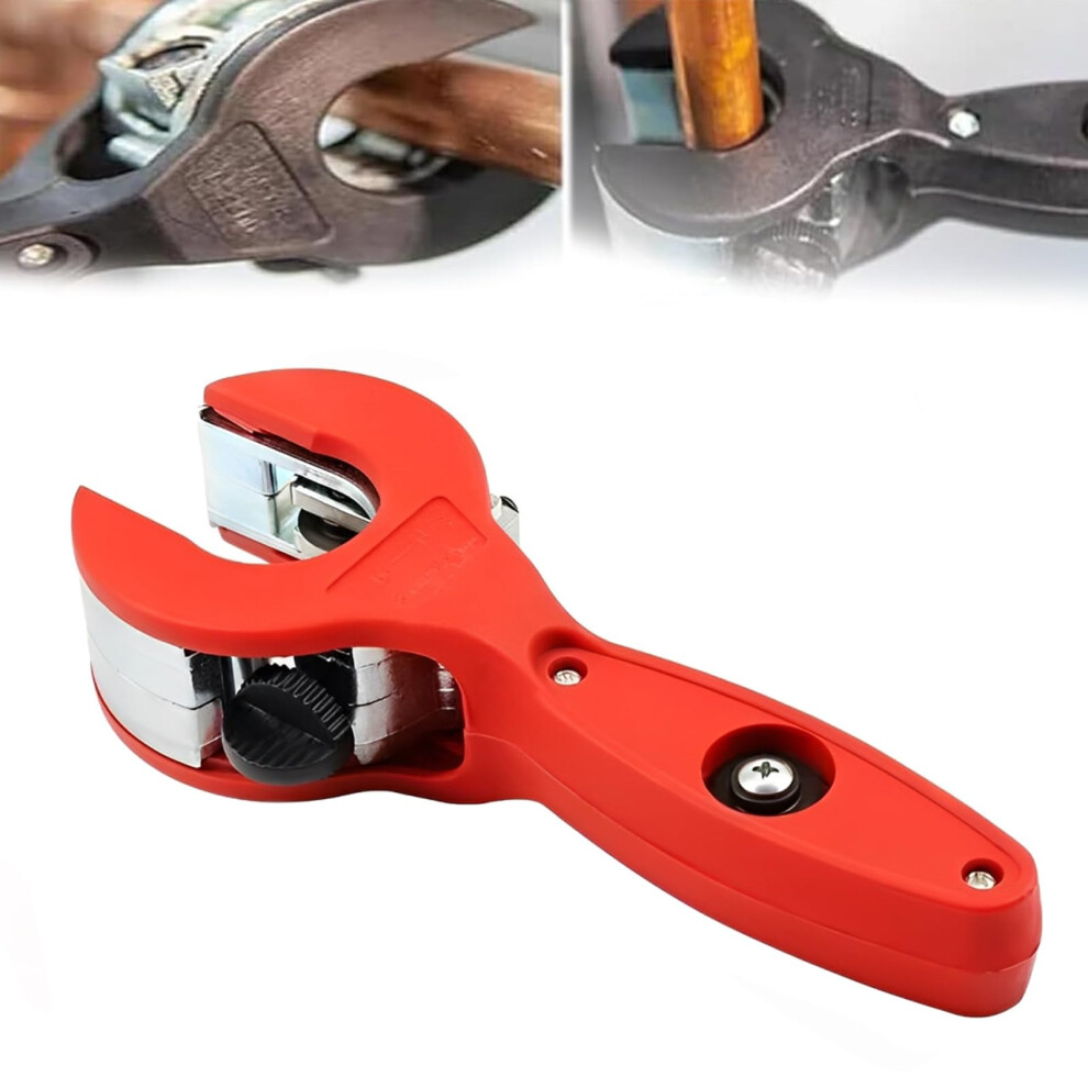 Ratchet Tube Pipe Cutter 1/4" To 7/8", Compact Ratcheting Copper Tubing Cutter For Pvc Pipe And Close Quarters Cutting 6038364505880