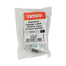Timco Economy tubulært lås i nikkel - 79,5 mm (1-pakke)