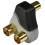 MAXVIEW - Koaksial Y-splitter, 2-vejs, retvinklet 1
