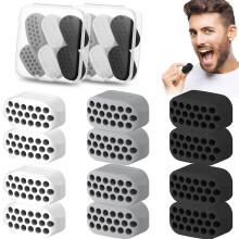 Sports Jaw Exerciser for Men & Women, Silicone Jawline Trainer, 12pcs Set for Beginners to Advanced Users, Slimming Tool