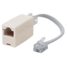 KAUDEN - RJ11 Plug to RJ45 Socket Line Adaptor