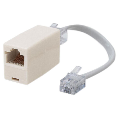 KAUDEN - RJ11 Plug to RJ45 Socket Line Adaptor
