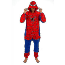 (XL (for 180cm-190cm height), Spiderman) Superhero Spider Man Batman Onesiee Kigurumi Fancy Dress Costume Hoody Pyjamas Yalo