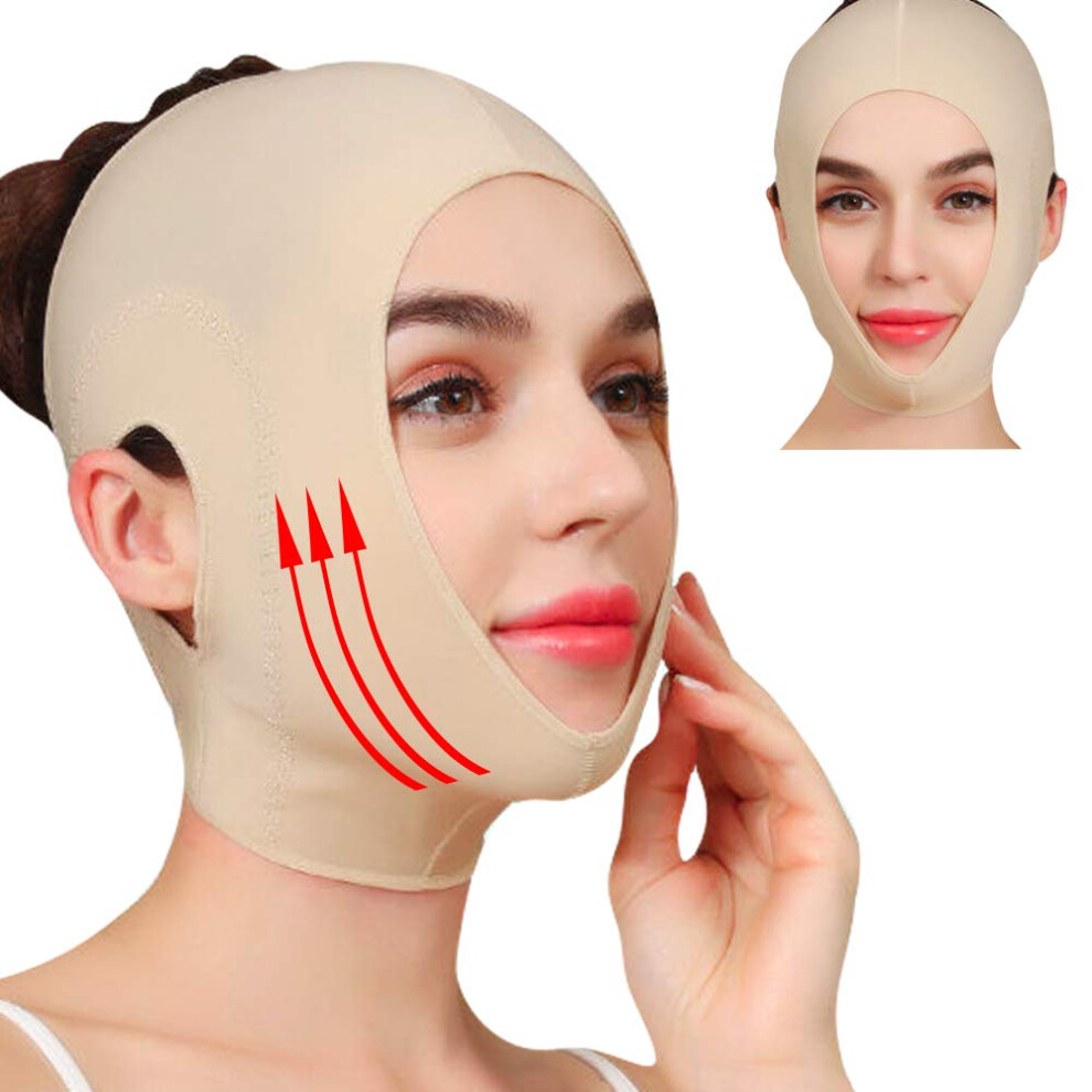 Reusable Chin Slimming Strap Face Lift Tape V Line Lifting Mask Double Chin Reducer Neck Slimmer Jawline Shaper Large Size
