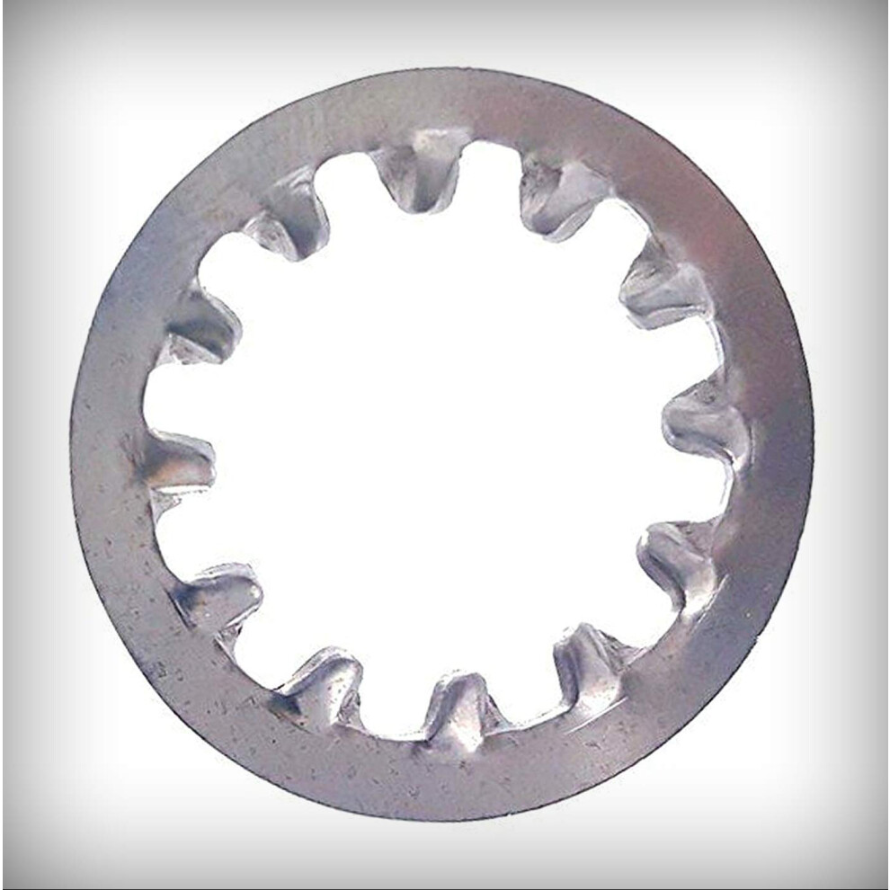 #6 Star Lock Washers Internal Tooth 410 Stainless Steel Set Of 2500 Pcs, Heavy Duty Fasteners For Industrial Use #Lig-1411Ng 6038364506764