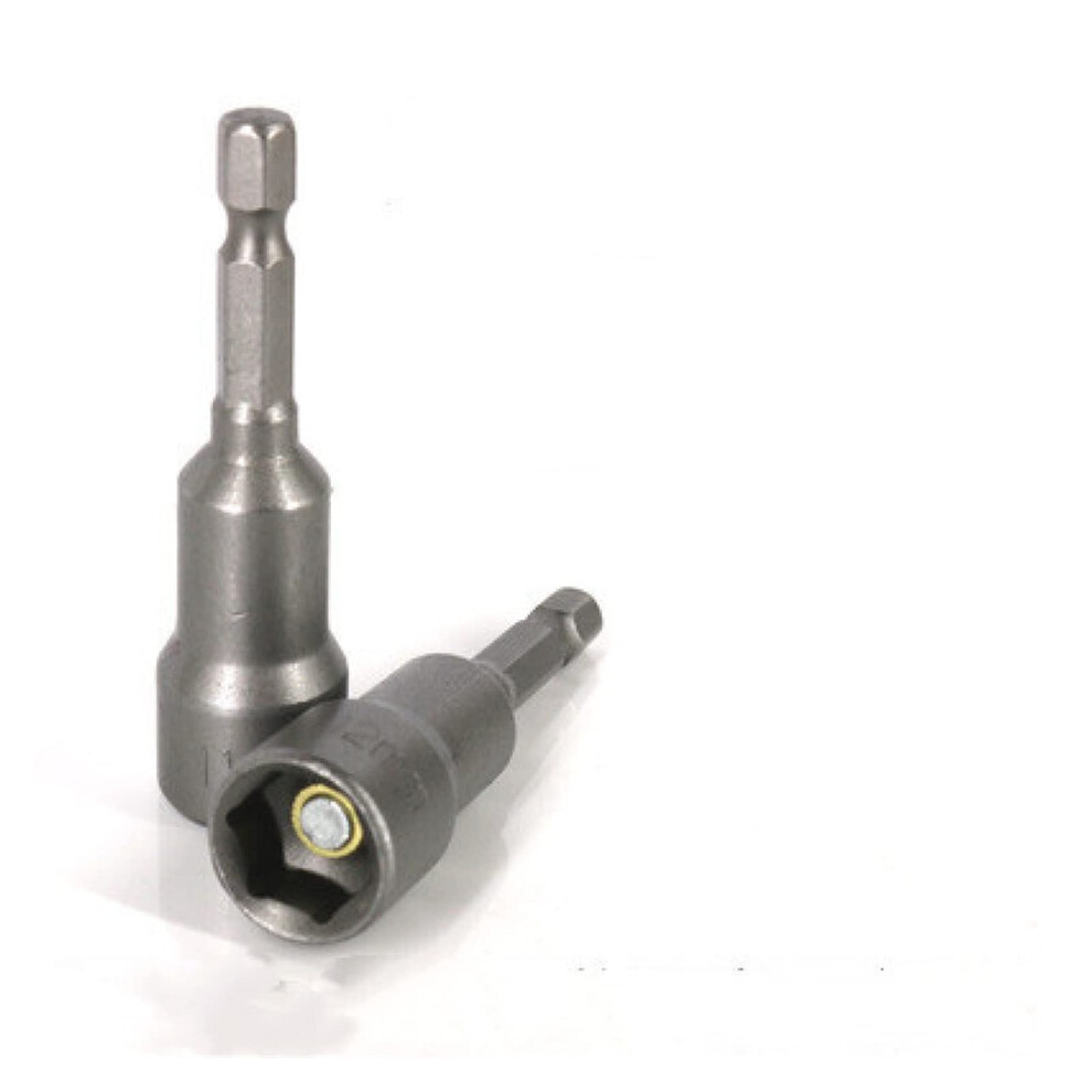 65Mm Length Electric Power Magnetic Screwdriver Impact Nut Wrench Set 1/4" Hex Shank 6-19Mm Socket Bits 6/8Pcs 6947110391922