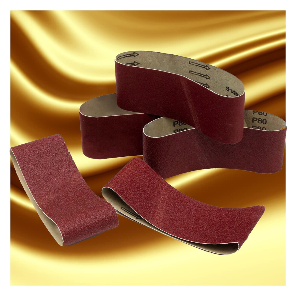 Belt Sander Sanding Belts 3X21 Inch 80 Grit Aluminium Oxide 10Pcs Fine Abrasive Belts For Wood Metal Automotive 533X75mm 6947110392097
