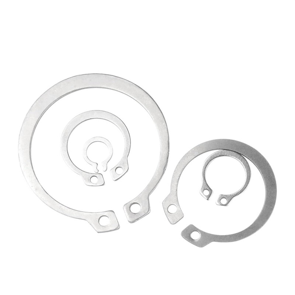 304 Stainless Steel C-Type Circlip Shaft Retaining Ring Snap Ring M32 Size 32Mm 5Pcs For Secure Fastening 6947110392196
