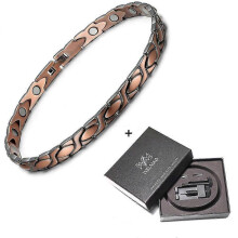 (copper anklet set) 99.99% Pure Copper Anklets For Women/men Magnetic Germanium Bio Energy Anklets For Arthritis Women Jewelry Dropshipping