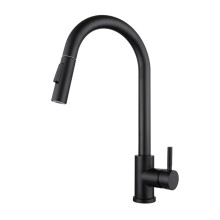 Touch Kitchen Faucet with Pull Down Sprayer, Single Handle 304 Stainless Steel, 360 Degree Swivel, Gold and Black Finish