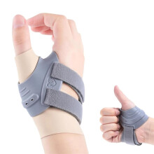 Thumb Brace Right Hand - Adjustable CMC Joint Arthritis Splint for Men & Women, Medium Gray, Thumb Sleeve for Pain Relief