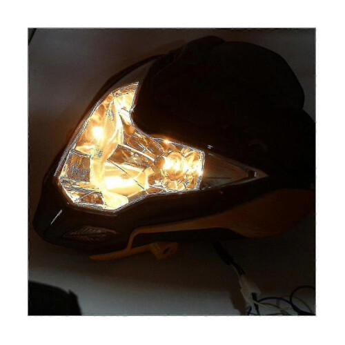 Black Motorcycle Headlight Assembly Motorcycle Headlight Headlight Assembly for 150 200 1