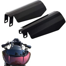 Black Motorcycle Handguard Wind Cold Protector for Harley Sportster Touring Street Glide Road King Electra Glide 2007-2020