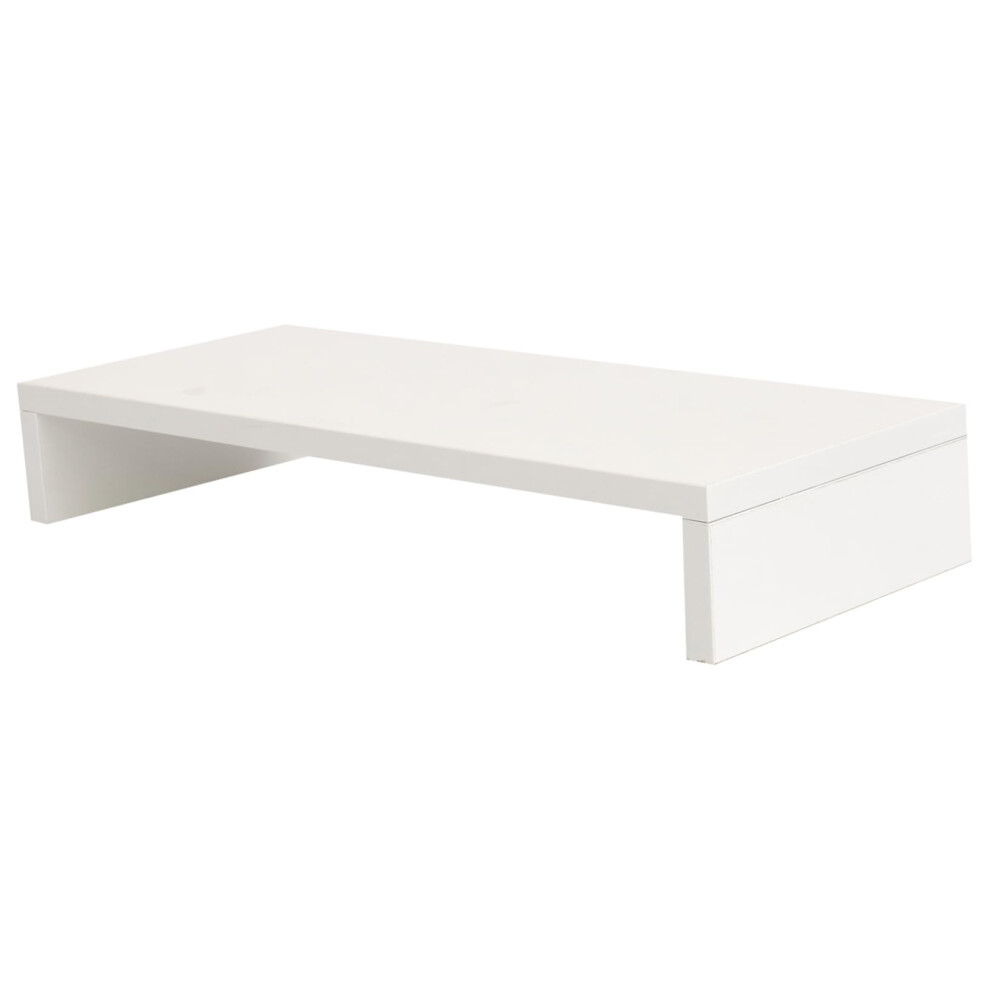 Pc Monitor Stand Riser With Storage Rack, Modern Design For Office And Home, Adjustable Height, Sturdy Wood Material 6447073881213