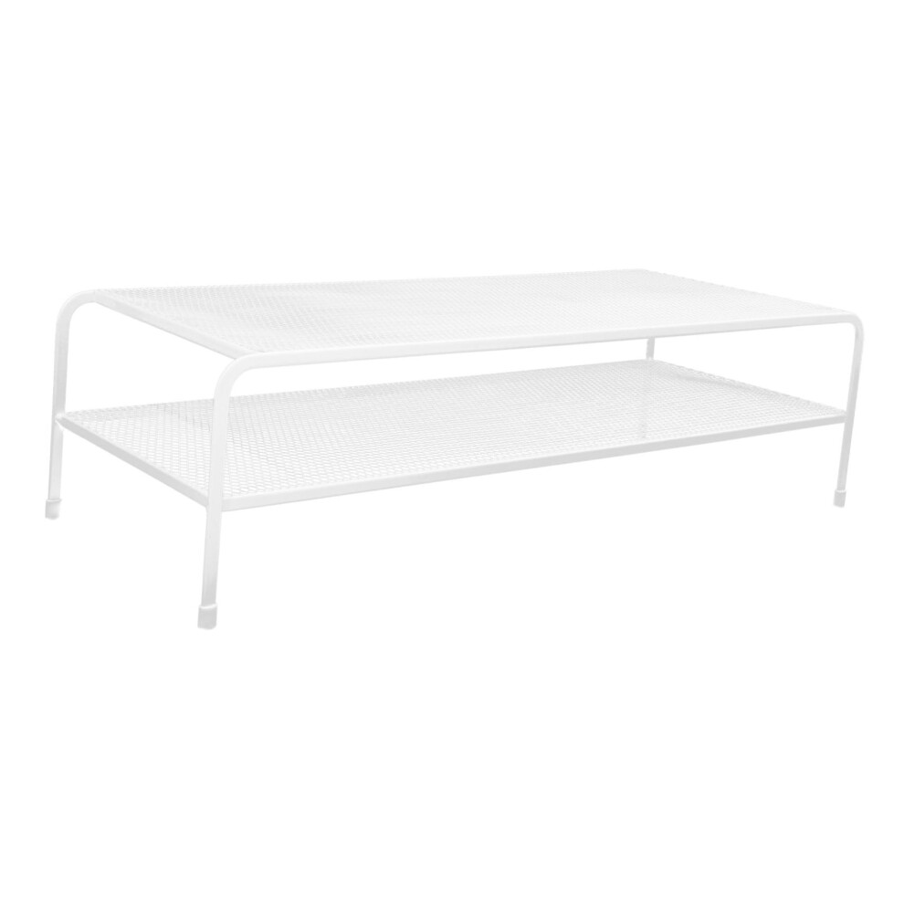 Computer Monitor Stand Metal Riser For Desk, Ergonomic Mesh Laptop Stand, Sturdy Adjustable Height Design White 6038364508225