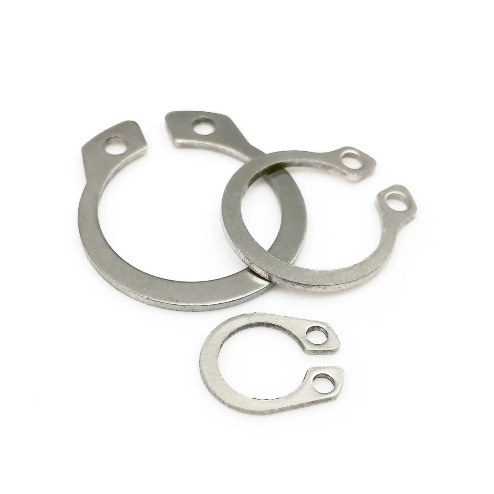 M3 To M40 Stainless Steel External Circlip Retaining Clip Rings 10/25/50Pcs 304 Stainless Steel And 65Mn Manganese Steel 6447073881374