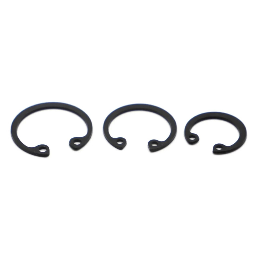 Circlip Retaining Rings M8 To M50 C Type Internal Snap Rings Black 65 Manganese Steel 10-50Pcs (M25 20Pcs) 6482260896250
