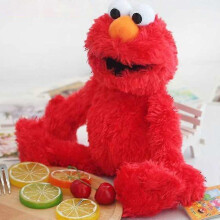 (Red Aimo) 30cm Cute Cartoon Sesame Street Doll Puppet Plush Toy Christmas Gift For Children-i